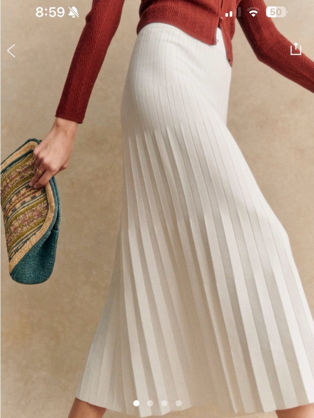 NWT Sezane Leonine Skirt - Picture 3 of 5